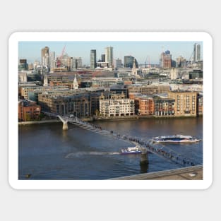 Millennium Bridge, London Sticker